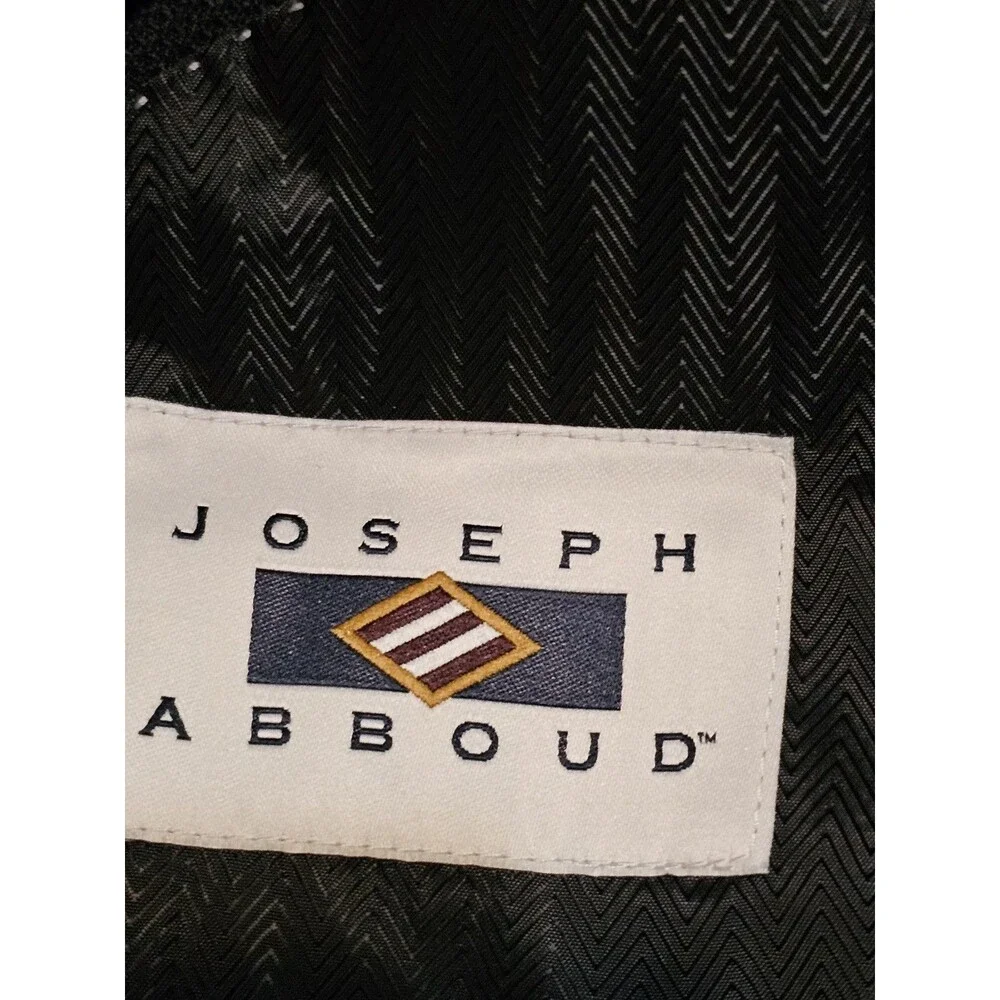 Joseph Abboud Heritage Blazer Mens 40 Short Black 100% Wool Reda Fabric Italy